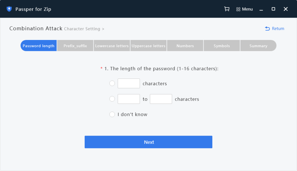 Online-ZIP-Passwortwiederherstellung